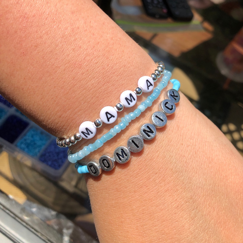 Mama Bracelet Stack. Customizable.